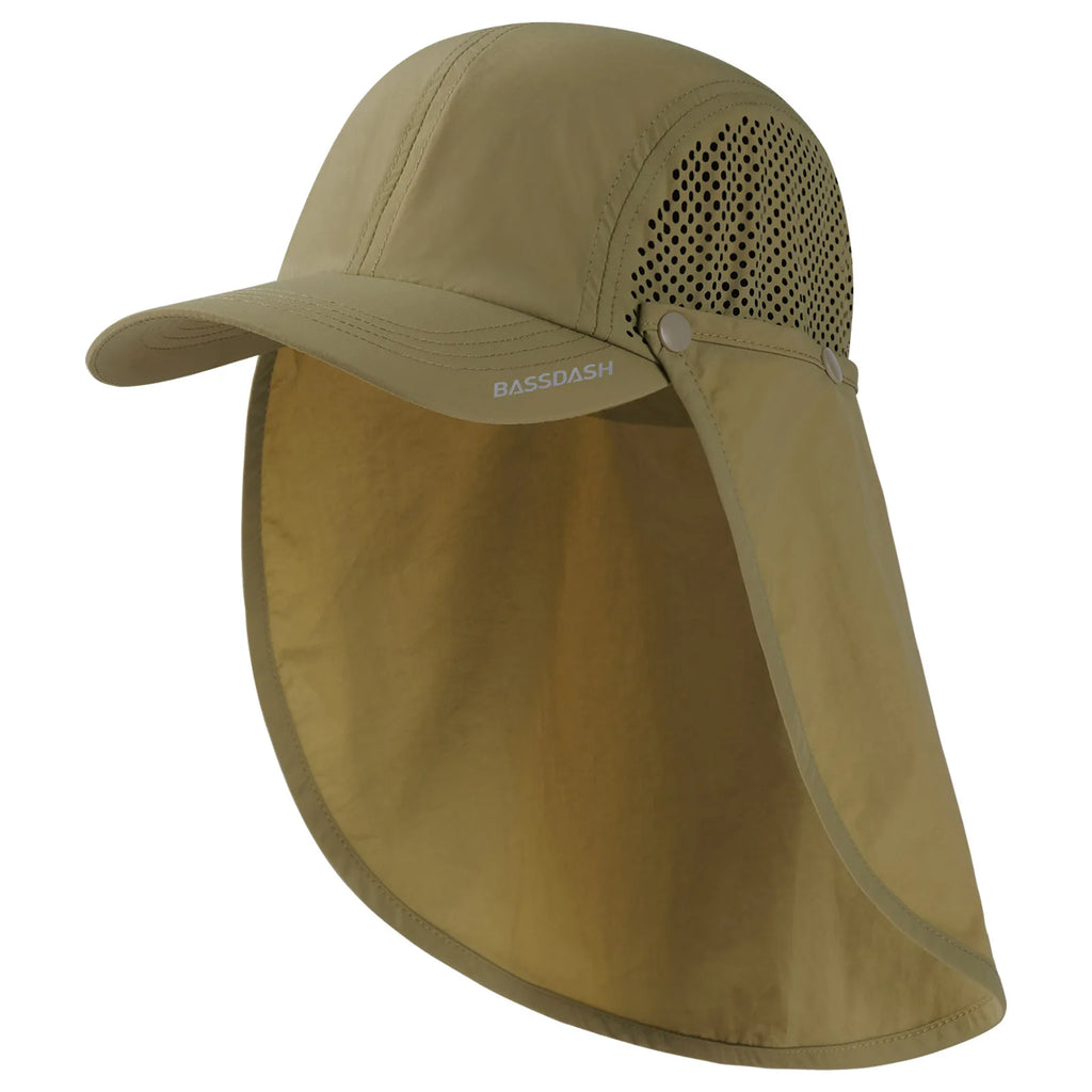 Aurelia Sun Explorer Sun Cap with Neck Flap – Khaki