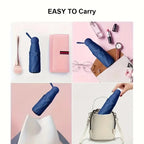 Ultralight And Compact Portable Capsule Umbrella UV Protection Umbrella Mini Five-fold Umbrella