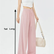 Summer Ice  Pants  Wide Leg Petite To Regular UPF50+  Sunscreen Pants, Breathable, Thin, Hanging Casual Pants Elastic Stretchy