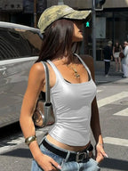 Square-Neck Fitted Tank