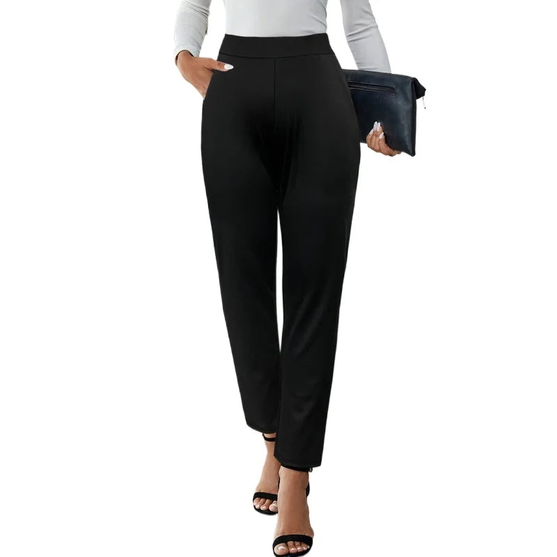 Slim Straight Office Trousers