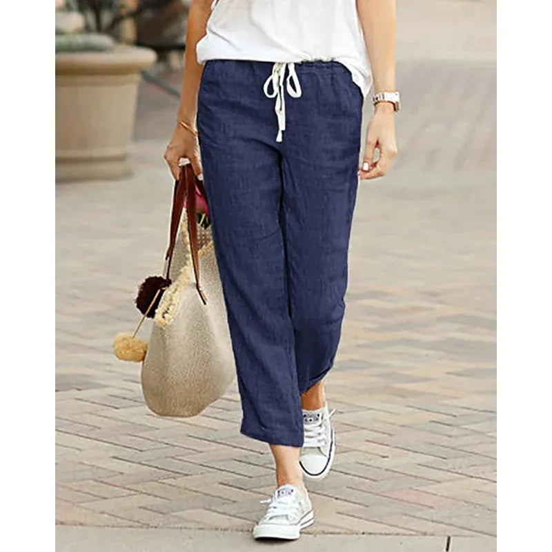 Drawstring Relaxed Everyday Pants
