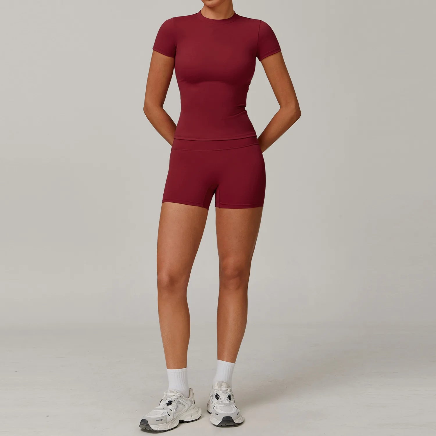 Aurelia Sun Long Sleeve Training Set – Peony Red – Set 1 – image 14