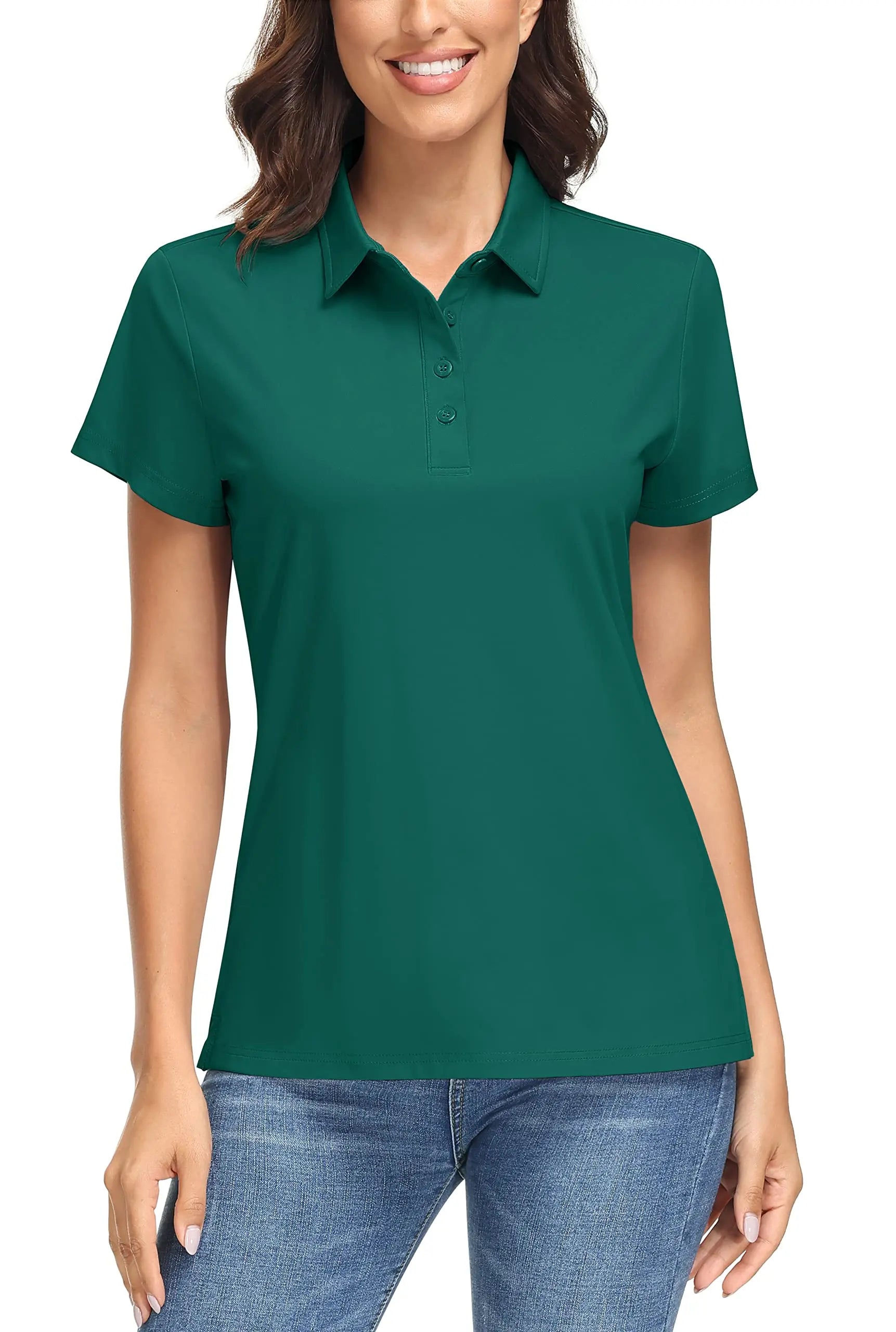 UPF 50+ Short-Sleeve Golf Polo