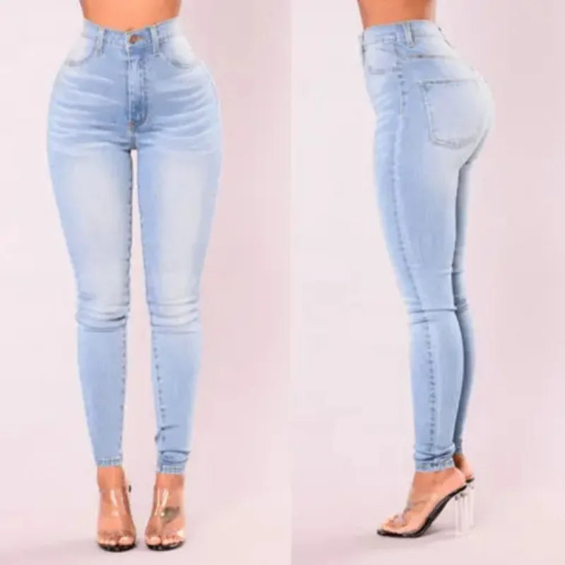 Denim High-Waist Skinny Jeans