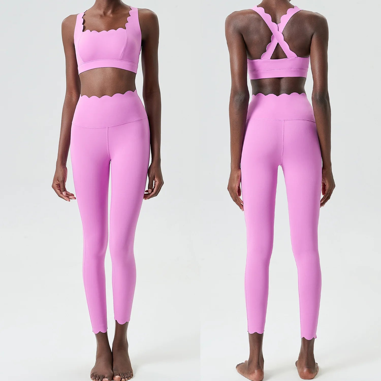 Aurelia Sun Sculpt Fit Two-Piece Active Set – Purple – image 9
