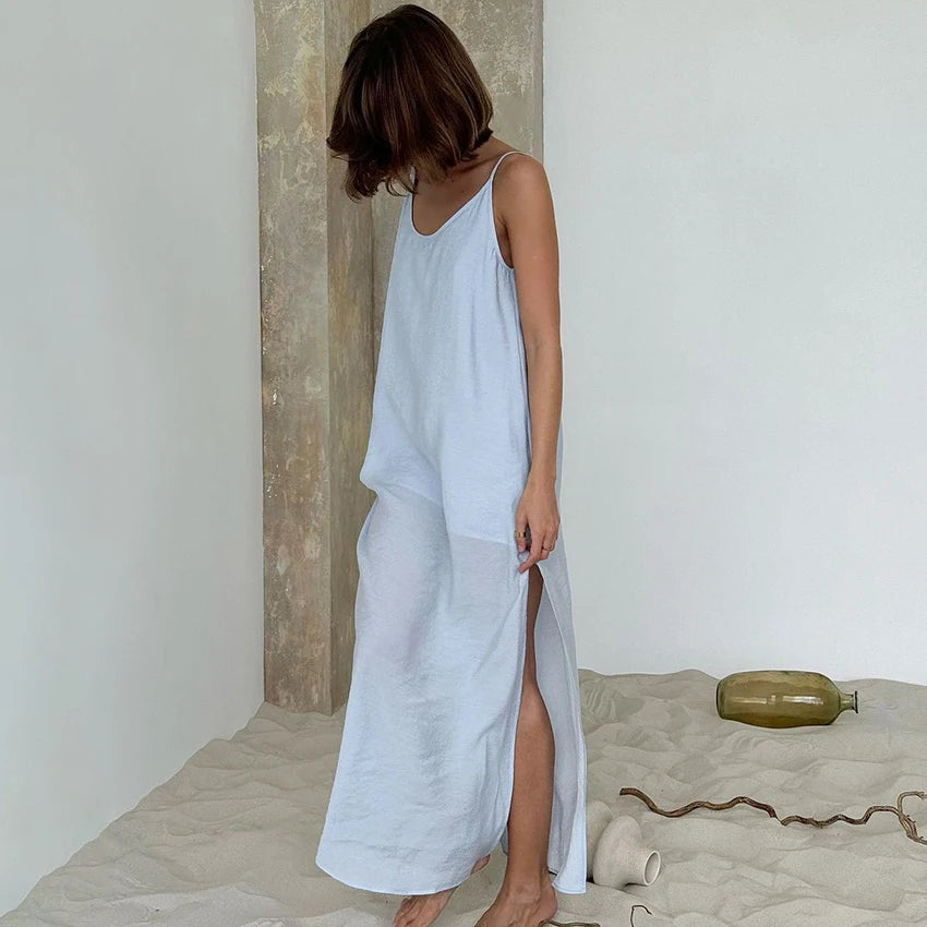 Breeze V-Neck Relaxed Maxi Dress