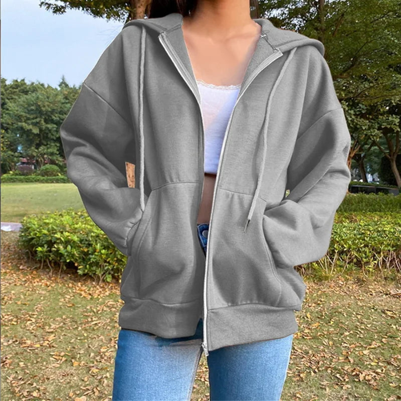 Fleece-Lined Zip Hoodie