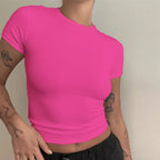 Slim-Fit Knitted Baby Tee