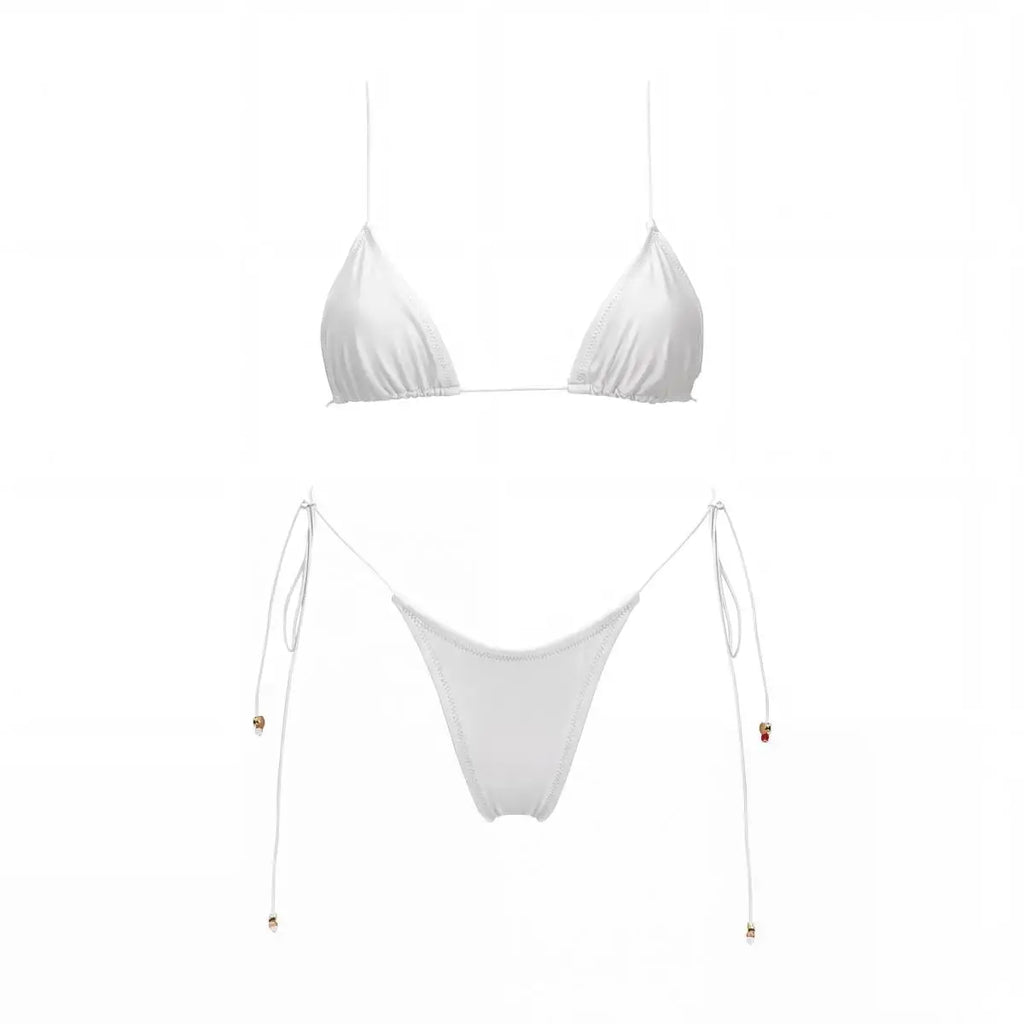 Mesh Dress Three-Piece Bikini Set