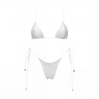 Mesh Dress Three-Piece Bikini Set