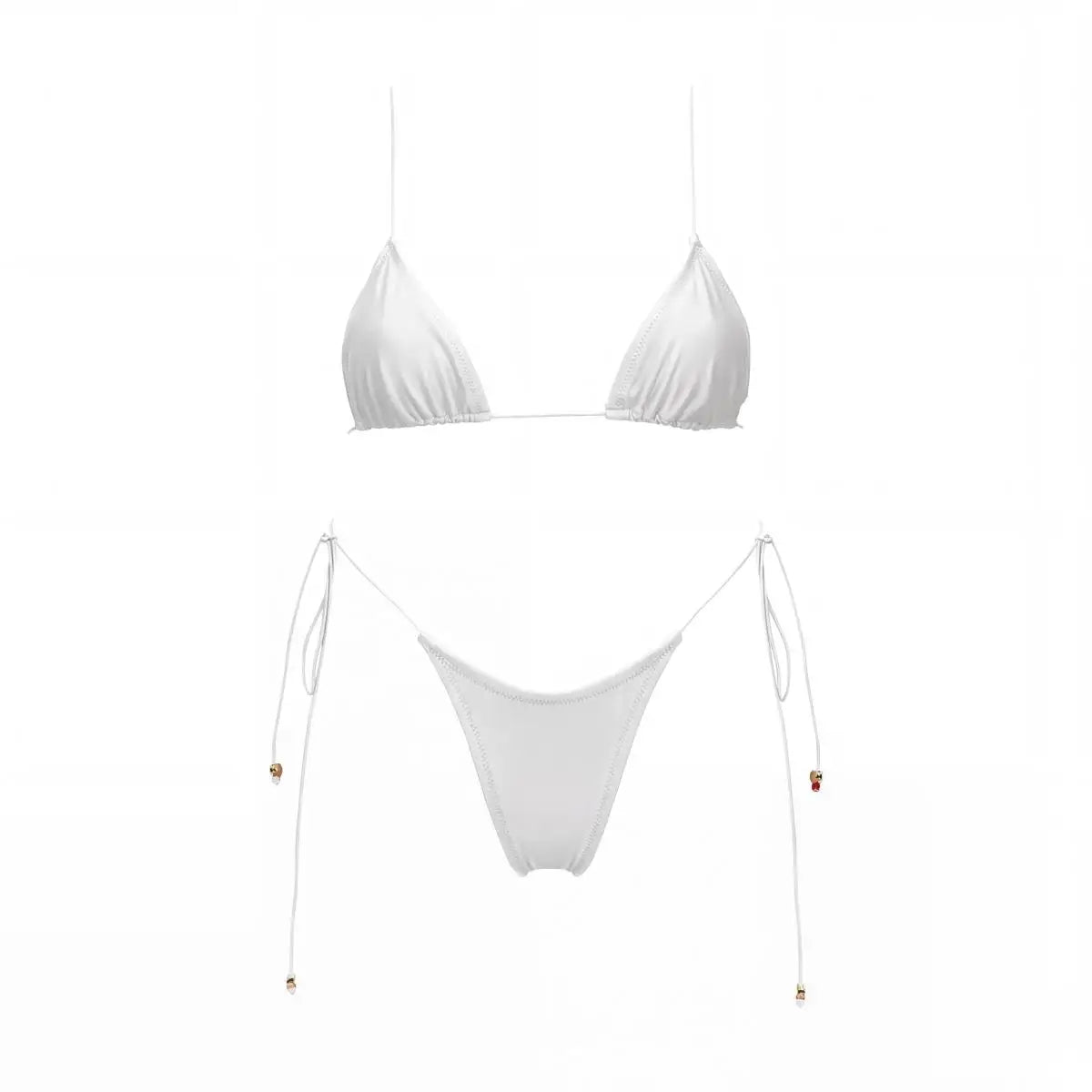 Mesh Dress Three-Piece Bikini Set