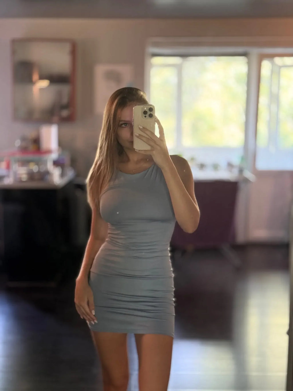 Wrap Sleeveless Mini Dress