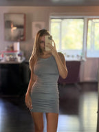 Wrap Sleeveless Mini Dress