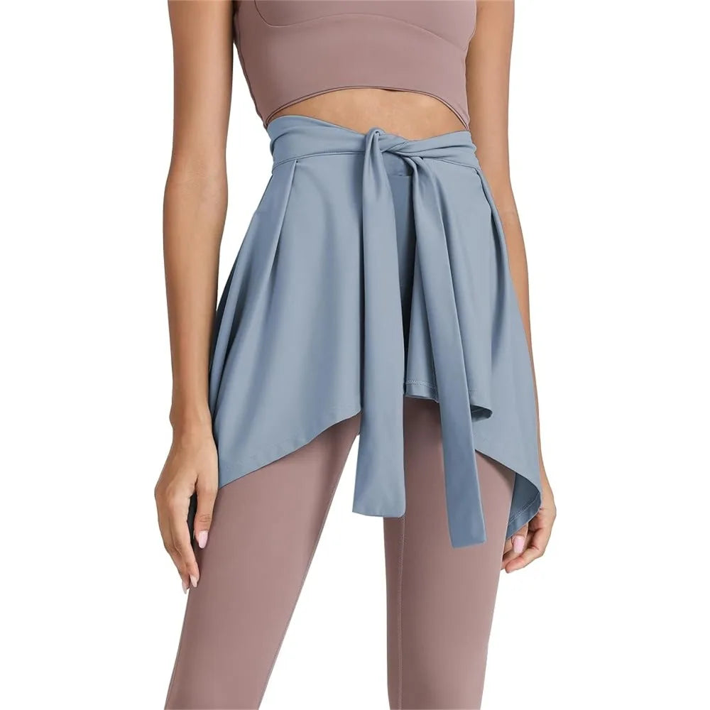 Tie-Wrap Athletic Skirt Overlay