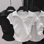Slim Cotton Crop Tee
