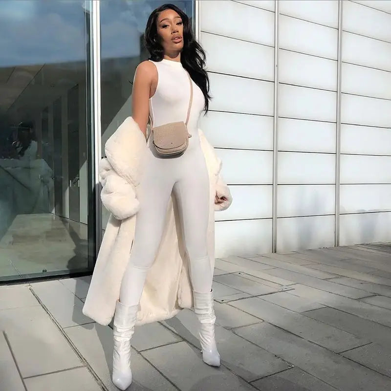 Sculpt Sleeveless Active Jumpsuit