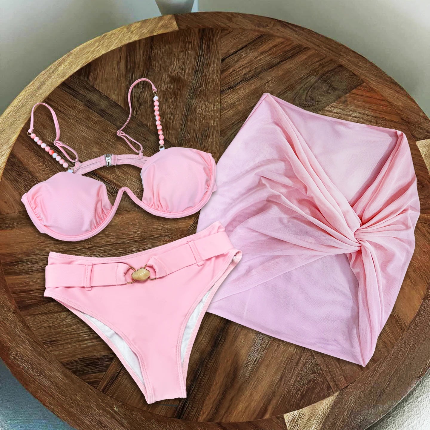 Beaded Bandeau Micro Bikini