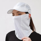 Ice Silk UV Face Scarf for Women Men, Sun Protection Neck Cover, Breathable Sports Mask for Golf Cycling Outdoor sun screen