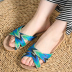 Linen-Look Indoor Slippers