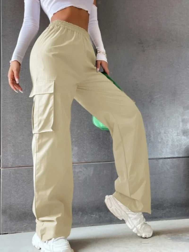 Relaxed Straight-Leg Cargo Pants