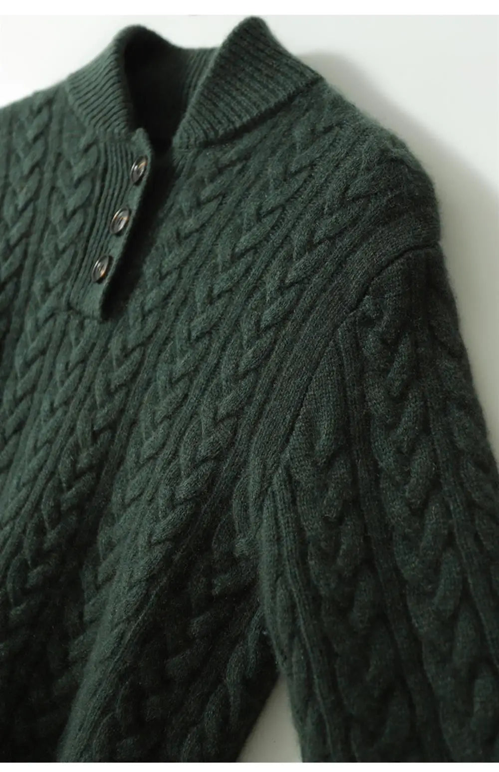 Arden Cable-Knit Cashmere Blend Sweater – Grey