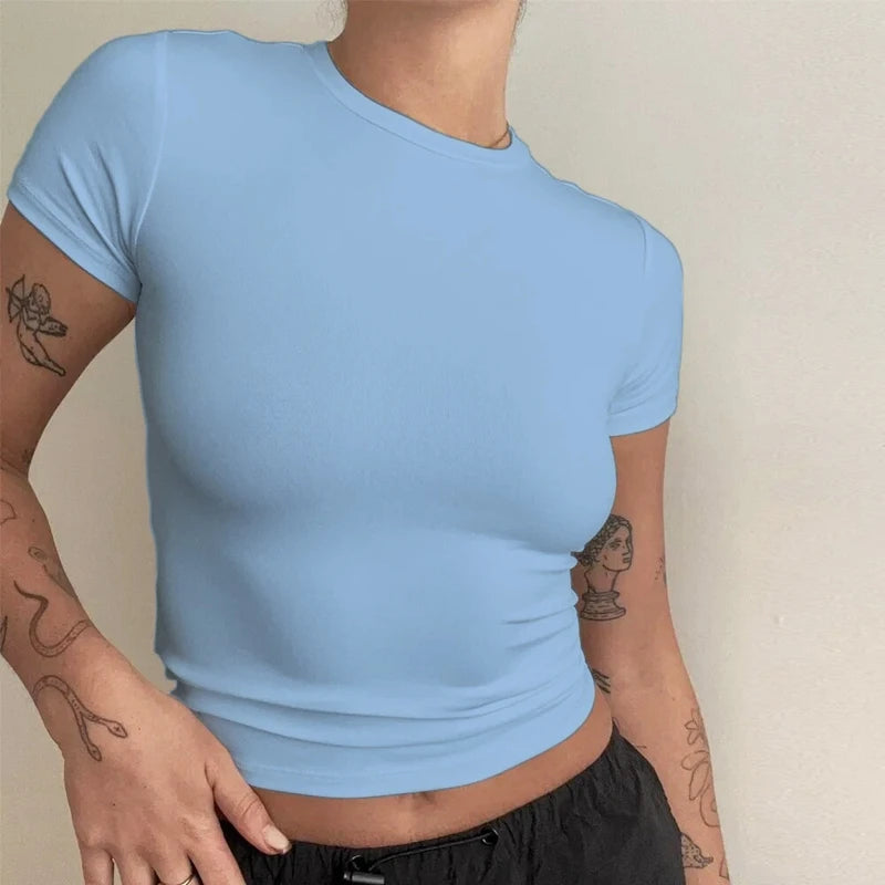 Contour Knit Short-Sleeve Tee
