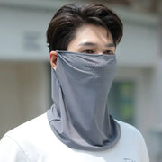 Summer UV Protection Outdoor Neck Wrap Cover Sports Sun Protection Ice Silk Mask Face Cover Neck Wrap Cover Sunscreen Face Scarf