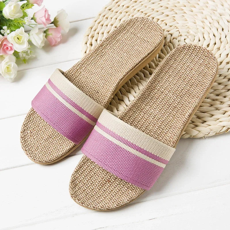 Hemp-Texture Indoor Slides