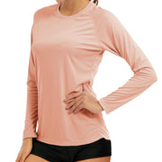 KEFITEVD Quick Dry Women's UPF 50+ Long Sleeve T-Shirts Skin Sun/UV Protection Breathable Lightweight Swim Outdoor Hiking Shirts