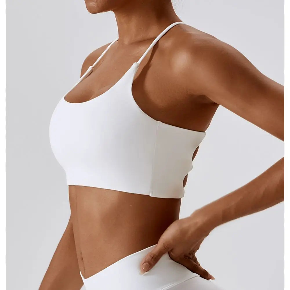 Aurelia Sun Multi-Strap U-Back Sports Bra – Black – image 3