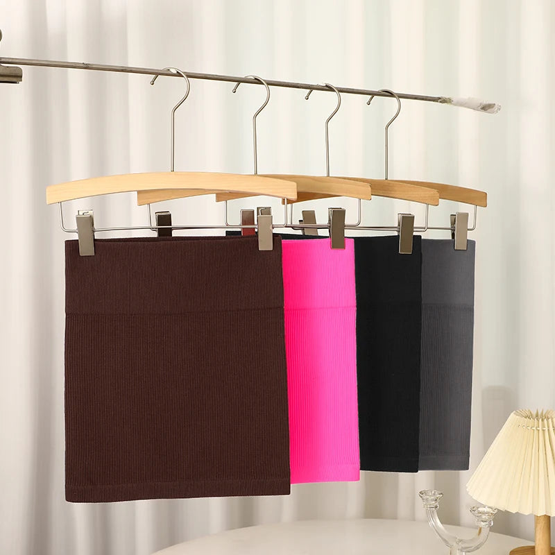 Knitted High-Waist Pencil Skirt