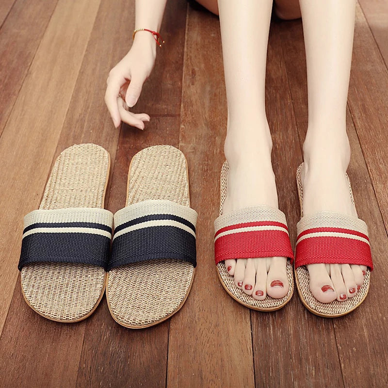 Hemp-Texture Indoor Slides