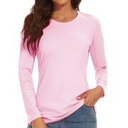 TACVASEN Summer UPF 50+ Long Sleeve Quick Dry High Elastic T-shirts Womens UV/Sun Protection Tee Shirts Hiking Swim Tops Outdoor