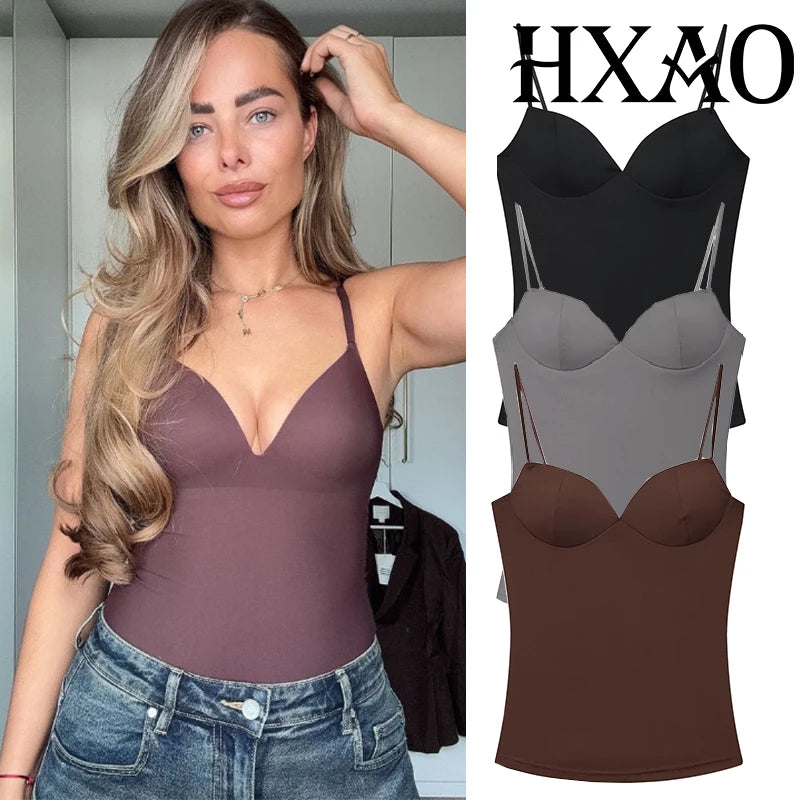 Strappy Corset Crop Camisole
