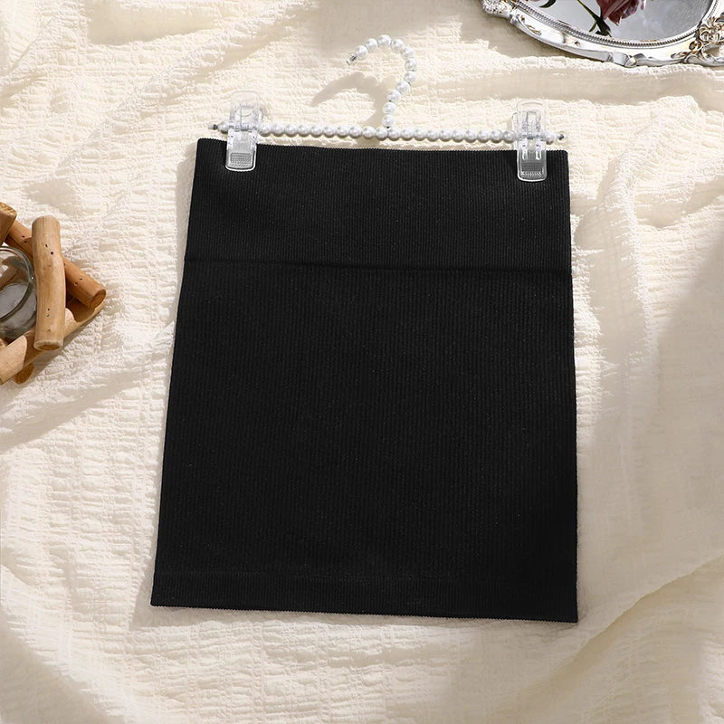 Knitted High-Waist Pencil Skirt