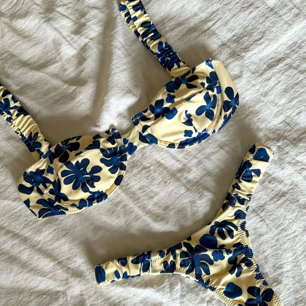 Polka Dot Bandeau Bikini