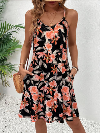 Pocket A-Line Floral Sundress