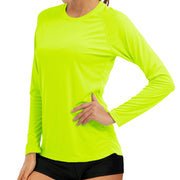 KEFITEVD Quick Dry Women's UPF 50+ Long Sleeve T-Shirts Skin Sun/UV Protection Breathable Lightweight Swim Outdoor Hiking Shirts