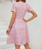 Floral V-Neck Mini Dress