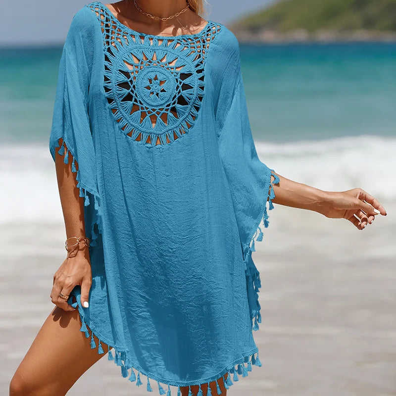 Crochet Shoreline Cover-Up Dress