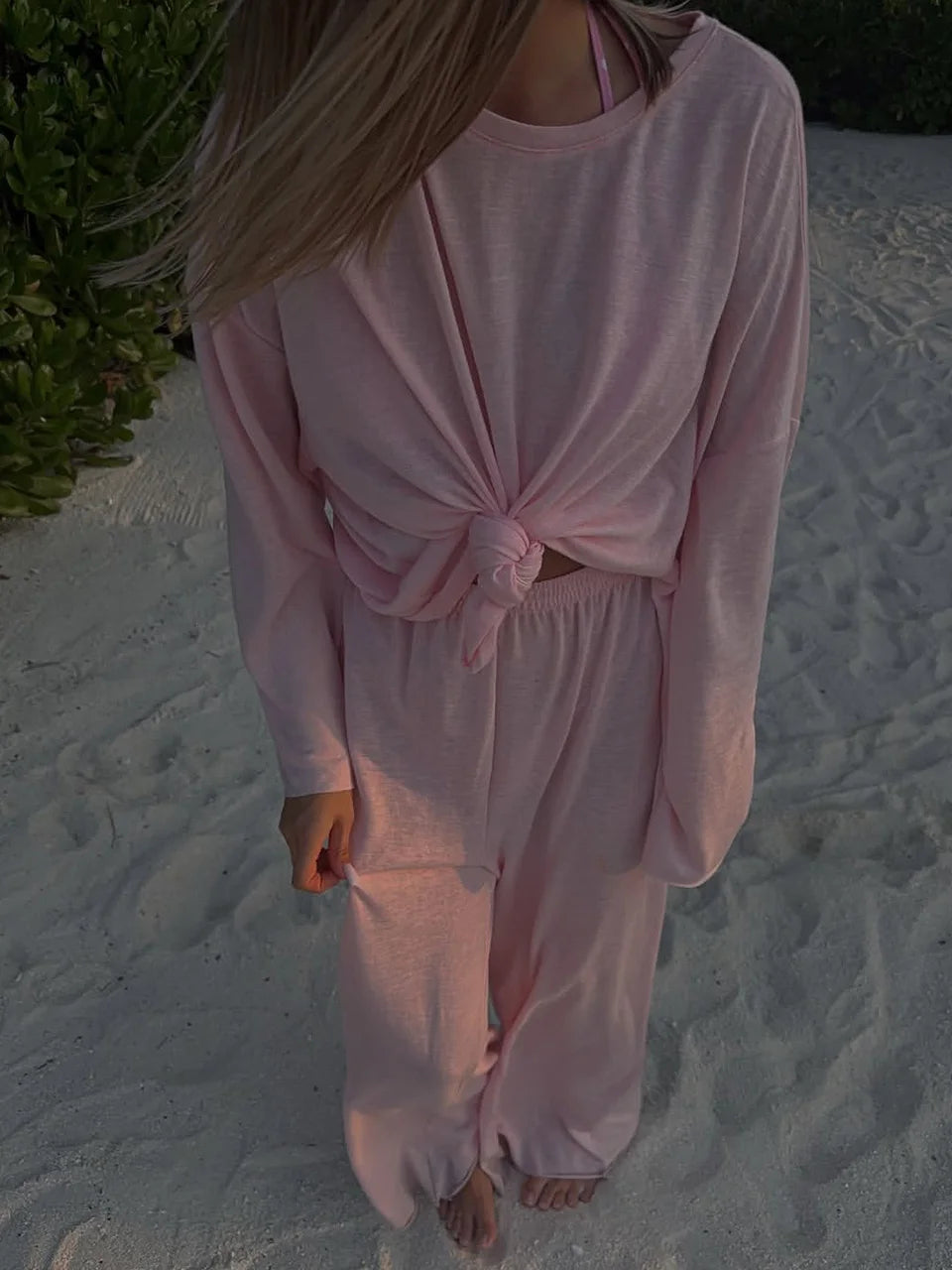 Soft Knit Polo & Lounge Pants Collection