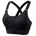 Aurelia Sun Front Zip Adjustable Sports Bra – Black – image 7