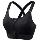 Aurelia Sun Front Zip Adjustable Sports Bra – Black – image 7