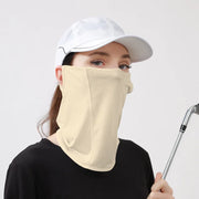 Ice Silk UV Face Scarf for Women Men, Sun Protection Neck Cover, Breathable Sports Mask for Golf Cycling Outdoor sun screen