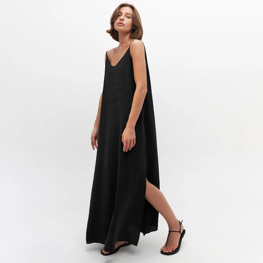 Breeze V-Neck Relaxed Maxi Dress
