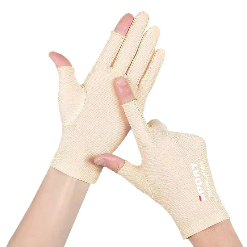Anti-UV Men Women Fishing Gloves Sunscreen Antiskid Spring   Breathable Cycling Sport Gloves Fishing