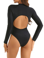 Open-Back One-Piece Swimsuit