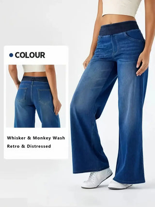 Denim Relaxed Straight-Leg Jeans