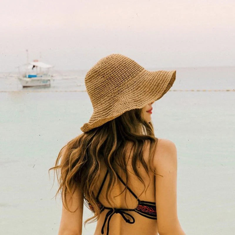 Handwoven Straw Bucket Hat